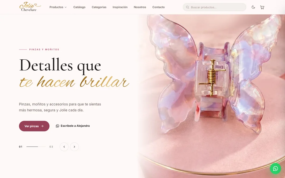 Sitio web de Jolie Chevelure